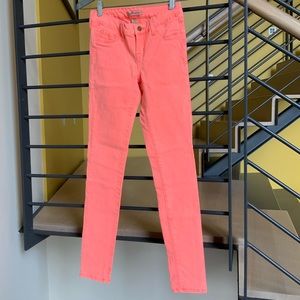 Neon Coral Skinny Jeans